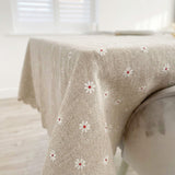 Nordic Peace Embroidered Daisy Tablecloth, view 3