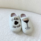 Nordic Peace Espresso Martini Plush Slippers, view 3