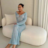 Nordic Peace Eva Swimsuit Knit Cover-Up Beach Dress, view 4