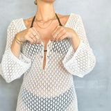 Nordic Peace Eva Swimsuit Knit Cover-Up Beach Dress, view 6