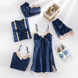 Nordic Peace Satin Sleepwear Pajama Set, view 5