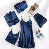 Nordic Peace Satin Sleepwear Pajama Set, view 6