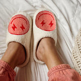 Nordic Peace Flash Happy Face Slippers, view 3