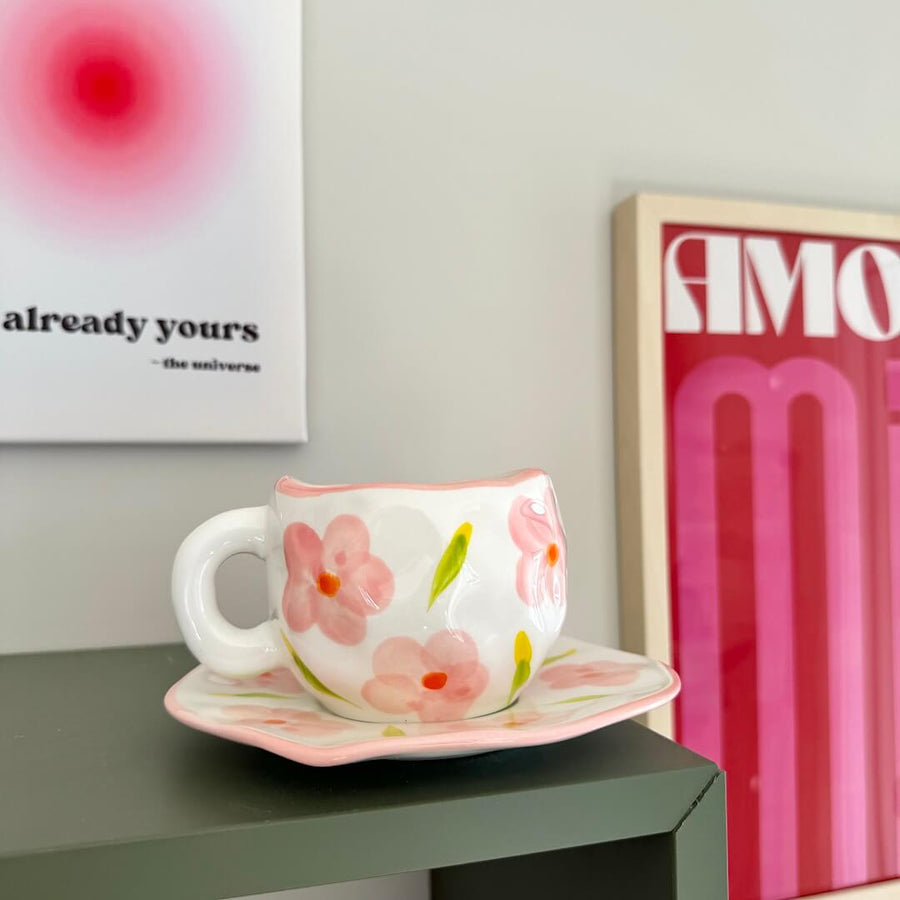 Nordic Peace Flora Vintage Tea Cups Set