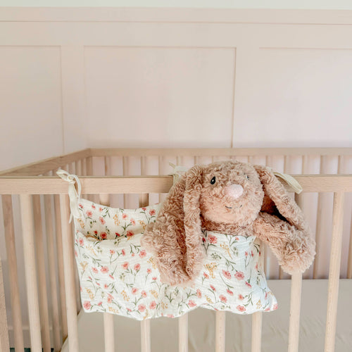 Nordic Peace Floral Crib Pocket Organizer