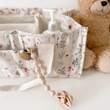 Nordic Peace Floral Diaper Caddy, view 3