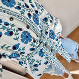 Nordic Peace Floral Print Jacket with Belt, view 2