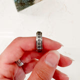 Nordic Peace Floral Spinner Ring, view 5