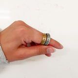 Nordic Peace Floral Spinner Ring, view 6