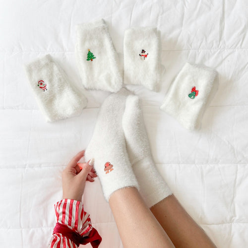 Nordic Peace Fuzzy Christmas Socks Pack