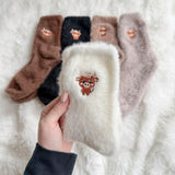 Nordic Peace Fuzzy Cow Socks Pack, view 4