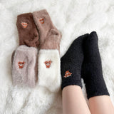 Nordic Peace Fuzzy Cow Socks Pack, view 5
