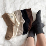 Nordic Peace Fuzzy Happy Face Socks Pack, view 2