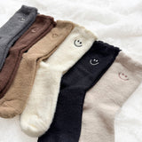 Nordic Peace Fuzzy Happy Face Socks Pack, view 6