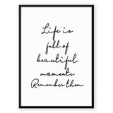 Nordic Peace Flower & Feather Quote, view 4