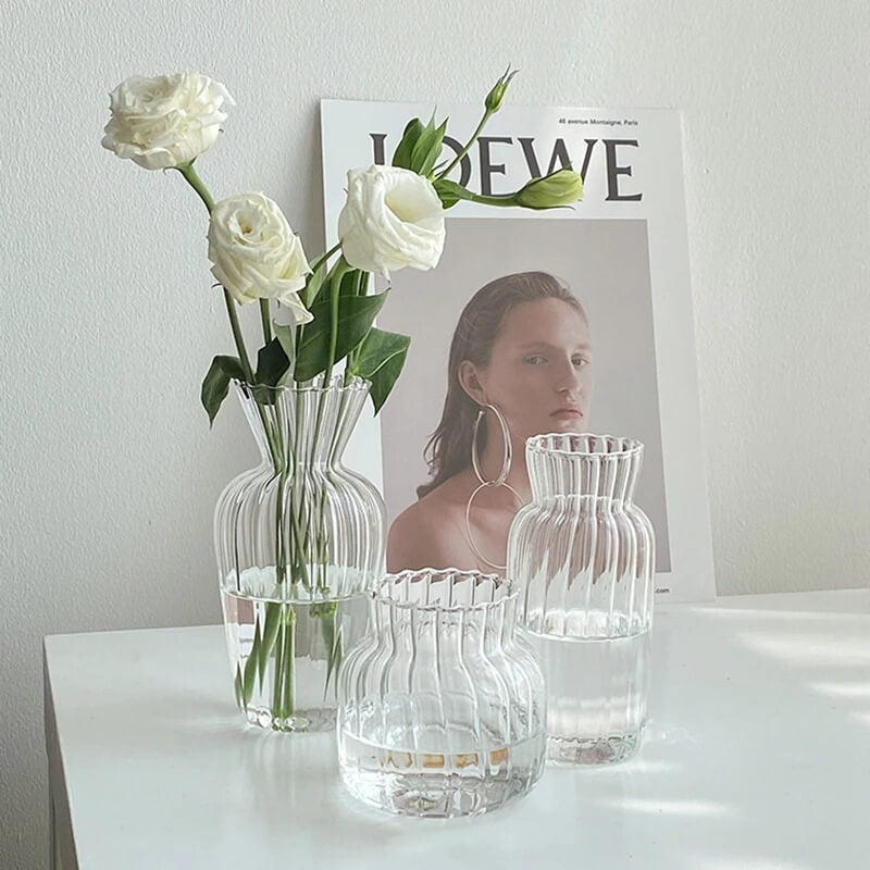 Nordic Peace Glass Flower Vase