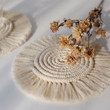 Nordic Peace Handmade Macrame Coasters 3x Bundle, view 3