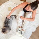 Nordic Peace Happy Cat Plush Slippers, view 4
