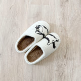 Nordic Peace Happy Cat Plush Slippers, view 6