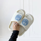 Nordic Peace Happy Face Platform Slides Sandals, view 4