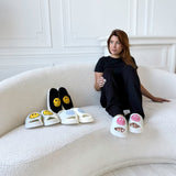 Nordic Peace Happy Face Platform Slides Sandals, view 5