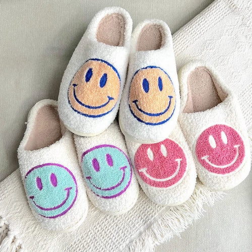 Nordic Peace Happy Face Slippers