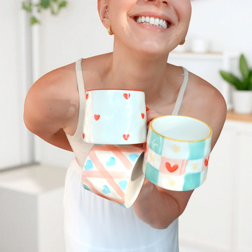 Nordic Peace Happy Hearts Coffee Mug