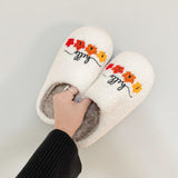 Nordic Peace Hello Fall Slippers, view 4