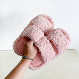 Nordic Peace Holly Open Toe Plush Slippers, view 3