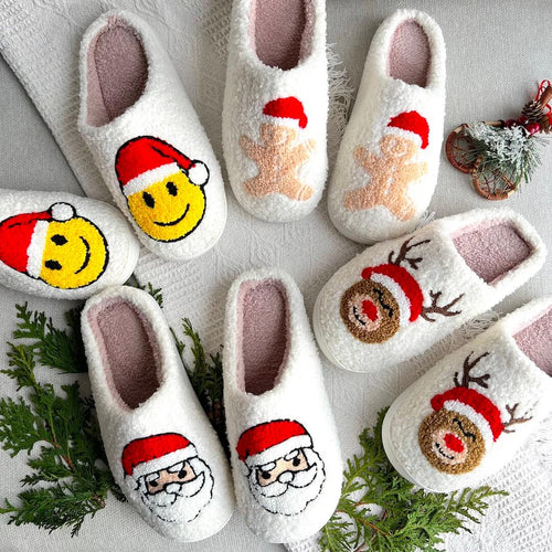 Nordic Peace Joyful Christmas Slippers