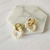 Nordic Peace Jude pearl earrings, view 2