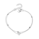 Nordic Peace Julia Heart Ankle Bracelet, view 5