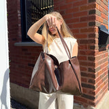 Nordic Peace Large Leather Tote Bag, view 2