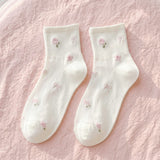 Nordic Peace Lila Floral Socks Pack, view 3
