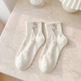 Nordic Peace Lila Floral Socks Pack, view 5