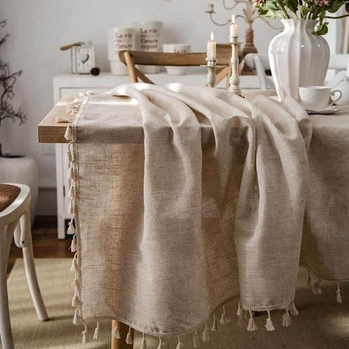 Nordic Peace Natural Linen Tablecloth