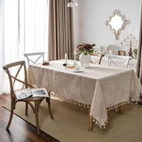 Nordic Peace Natural Linen Tablecloth, view 3