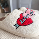 Nordic Peace Love Cupid Plush Slippers, view 4