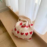 Nordic Peace Lover's Crochet Tote Bag, view 3
