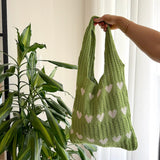 Nordic Peace Lover's Crochet Tote Bag, view 5
