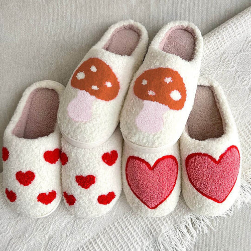 Nordic Peace Lover's Plush Slippers