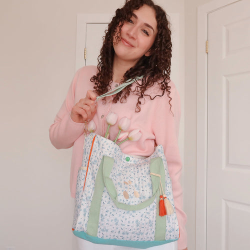 Nordic Peace Luna Floral Tote Bag