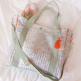 Nordic Peace Luna Floral Tote Bag, view 2