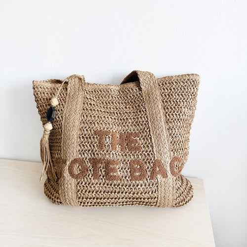 Nordic Peace Maddie Straw Tote Bag