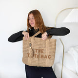 Nordic Peace Maddie Straw Tote Bag, view 3