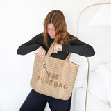 Nordic Peace Maddie Straw Tote Bag, view 5