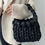 Nordic Peace Mini Chunky Knit Handbag, view 3