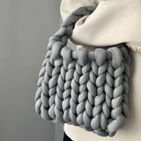 Nordic Peace Mini Chunky Knit Handbag, view 4