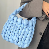 Nordic Peace Mini Chunky Knit Handbag, view 5