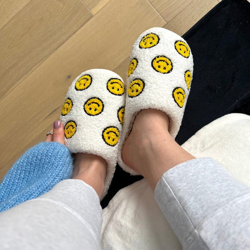 Nordic Peace Mini Happy Face Slides Slippers